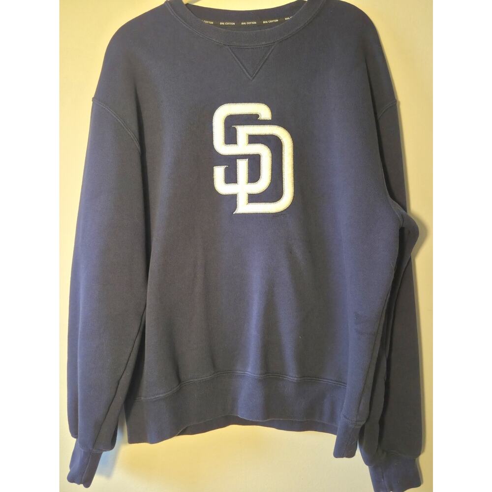 Gear For Sports Sweatshirt San Diego Padres Navy Blue SD Logo Big Cotton Sz M